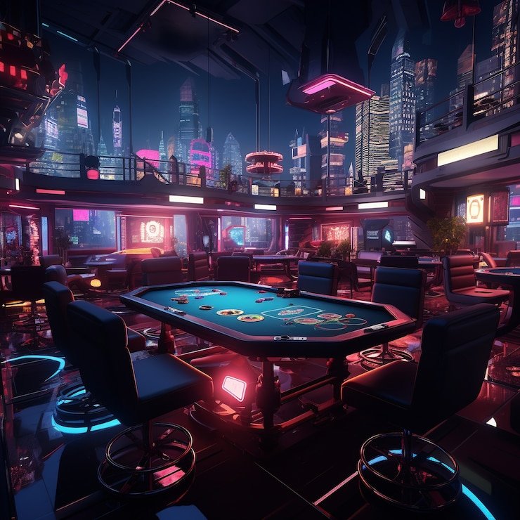 Arena Tembak Ikan Naga bernuansa neon